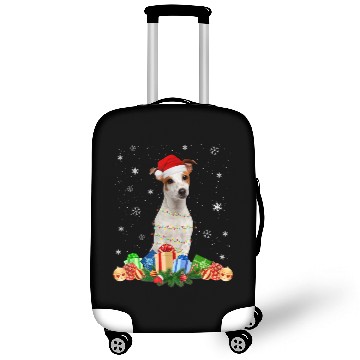 Discover Jack Russell Terrier Dog Christmas Lights Xmas Luggage Covers