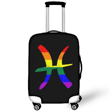 Discover LGBT Gay Pride Flag Pisces Zodiac Sign Luggage Covers
