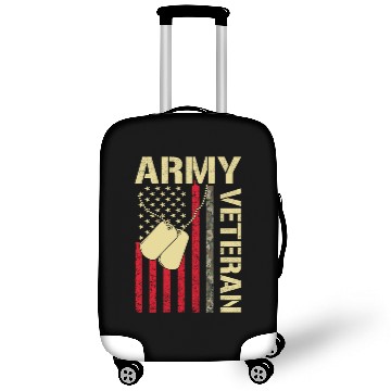 Discover Proud Army Dad United States USA Flag Gift Luggage Covers