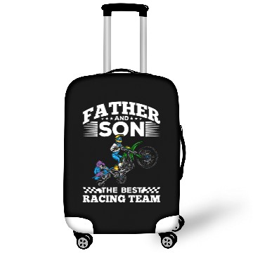 Discover Father and Son the best racing team, motocross Luggage Covers