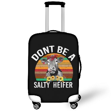 Discover Don't Be A Salty Heifer Funny Cow Vintage Luggage Covers