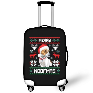 Discover Merry Woofmas Funny Jack Russell Dog Christmas Luggage Covers