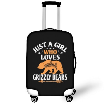 Discover just a girl who loves Grizzly Bears Luggage Covers