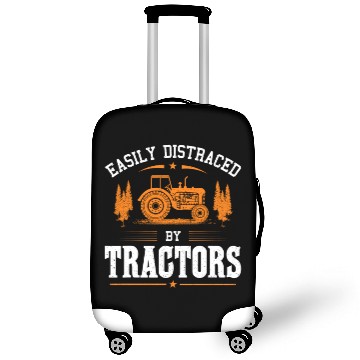 Discover Easily Distraced By Tractors Funny Farming Farmer Luggage Covers
