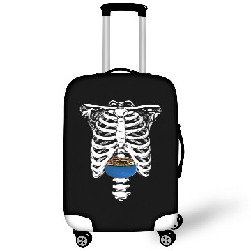 Discover Japanese Food Skeleton Rib Cage Skeleton Ate Ramen Luggage Covers