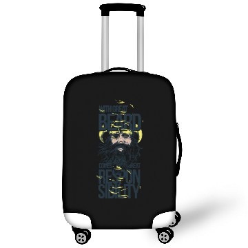 Discover Ladies My Eyes Are Up Here Beard quote gift idea Luggage Covers