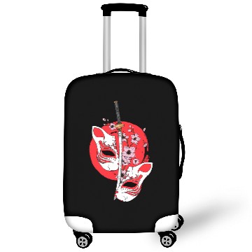Discover Kitsune mask Japanese sword Katana Japanese Luggage Covers