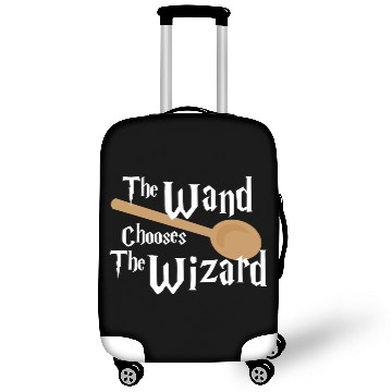 Discover The Wand Chooses The Wizard with Wooden Spoon Luggage Covers