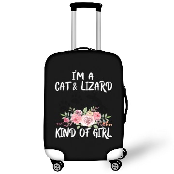 Discover I Am Cat & Lizard Kind Of Girl Paws Luggage Covers