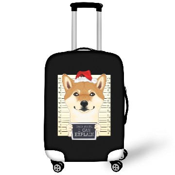Discover Dear Santa I Can Explain Shiba Inu Christmas Luggage Covers