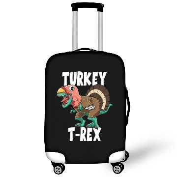 Discover Turkey Dino for a Thanksgiving and dino lovers Luggage Covers