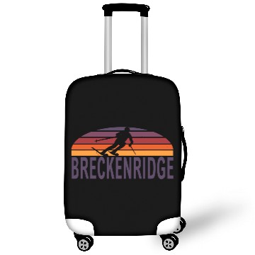 Discover Breckenridge Colorado Usa Ski Resort Snowboarding Luggage Covers