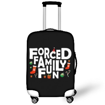 Discover Forced Family Fun Christmas Gift Hilarious Design Luggage Covers