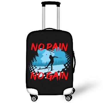 Discover Cross Country Skiing - No Pain No Gain Luggage Covers