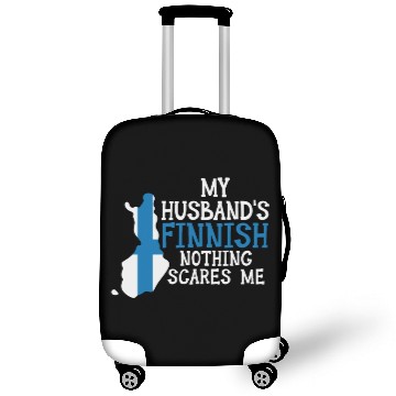 Discover Nothing Scares Me Husband Wife Finland Married Luggage Covers