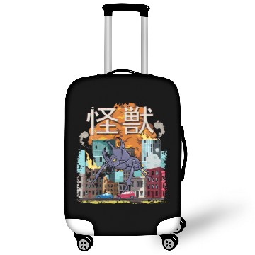 Discover Japanese monster rhinoceros beetle Kaiju design Luggage Covers