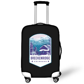 Discover Breckenridge Colorado Ski Badge Luggage Covers