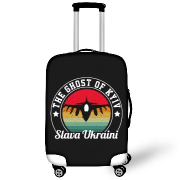 Discover The Ghost Of Kyiv Slava Ukraini Luggage Covers
