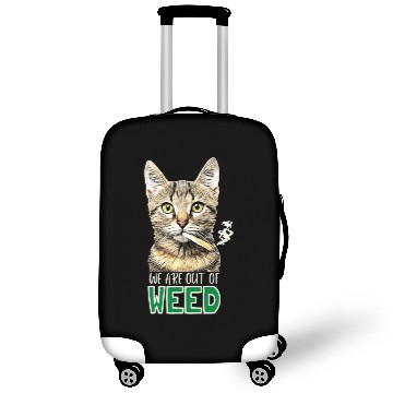 Discover We are out of weed, cat smoking weed Luggage Covers