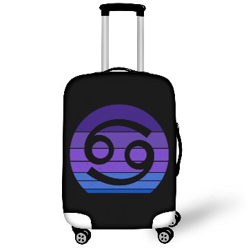 Discover Cancer Zodiac Sign Distressed Retro Galaxy Luggage Covers