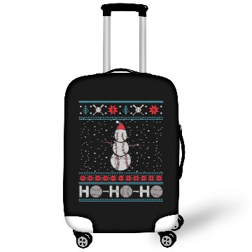 Discover Christmas Baseball Snowman Ugly Christmas Xmas Luggage Covers