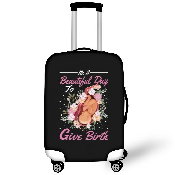 Discover Midwife Cute Flowers Baby Catcher Doula Luggage Covers