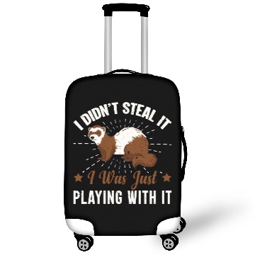 Discover Ferret Make Me Happy Pet Owner Lifetsyle Gift Idea Luggage Covers