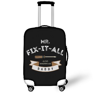 Discover Black Beige Light Brown Vintage Father's Day Luggage Covers
