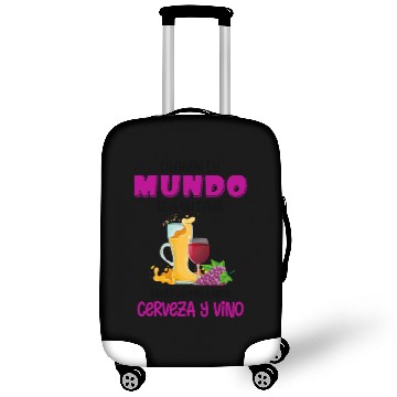 Discover When Your World Is Chaos, I Have Beer And Wine Luggage Covers