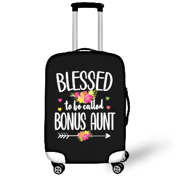 Discover Blessed Bonus Aunt Proud Step Auntie Gifts Luggage Covers