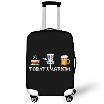 Discover Today's Agenda Coffee Disc Golf Beer Funny Gift Luggage Covers