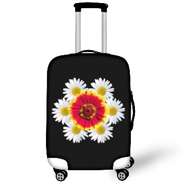 Discover zinnia blossom daisy flower blooms flowerpattern Luggage Covers