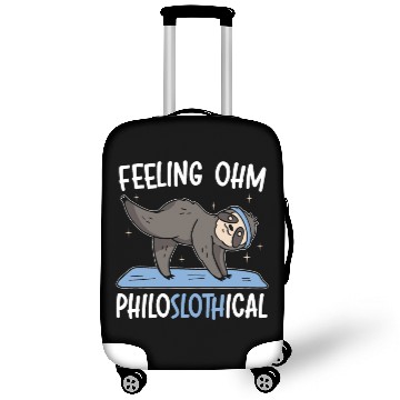 Discover Feeling Philoslothical Fitness Yoga Meditate Sloth Luggage Covers