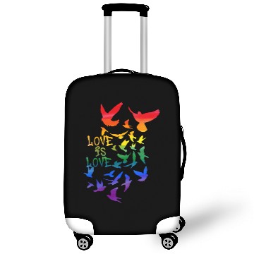 Discover love is love, doves, dove, graffit,colorful Luggage Covers