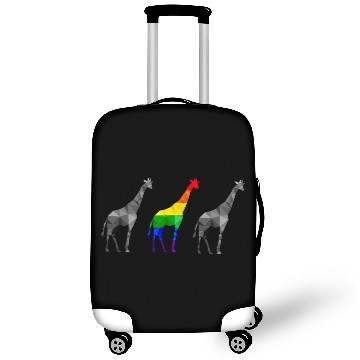 Discover Giraffe LGBTQ Gay Pride Rainbow Flag Luggage Covers