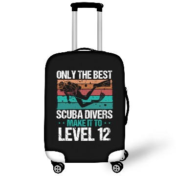 Discover 12 Scuba Diving Level 12 Year Diver Snorkeling Luggage Covers