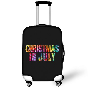 Discover Christmas In July Xmas Tree Lights Santa Beach Luggage Covers