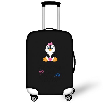 Discover I love my little sister Pinguin Luggage Covers