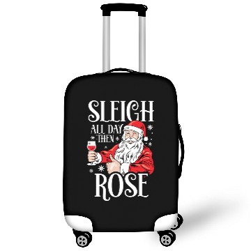 Discover Christmas Sleigh All Day Then Rose Funny Santa Luggage Covers