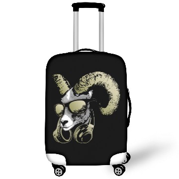 Discover DJ Goat Bling Cool and Funny Music Animal with Luggage Covers