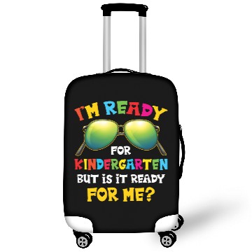 Discover I'm Ready for Kindergarten Funny Sunglass Kids Luggage Covers