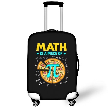 Discover Pi day 3 14 Math Is A Piece Of Pizza Bitcoin Start Luggage Covers