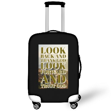 Discover Look back and thank God look forward and trust God Luggage Covers