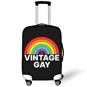 Discover LBGT Flag Gay Pride Human Vintage Rainbow Luggage Covers