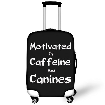 Discover Motivated by caffeine and canines,coffee dog lover Luggage Covers