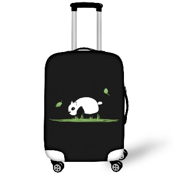 Discover Animal Love Cartoon Panda Ecosystem Nature Grass Luggage Covers