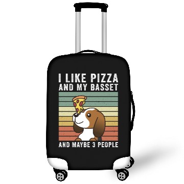 Discover I Like Pizza And My Basset Hound Luggage Covers