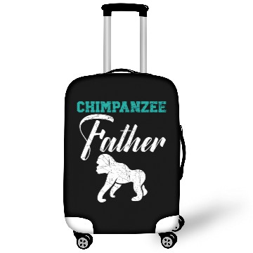 Discover Chimpanzee Father Monkey Wildlife Animal Zookeeper Luggage Covers