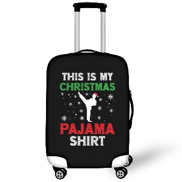Discover Christmas Funny Karate Pajama Xmas Holiday Gift Luggage Covers