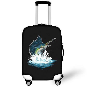 Discover Deep Sea Fishing Sword Fish Ocean Lover Gift Luggage Covers